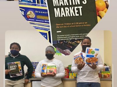 We have been working with 7th graders at Martin Luther King, Jr School who selected as their advocacy project - Food in School and the Community.