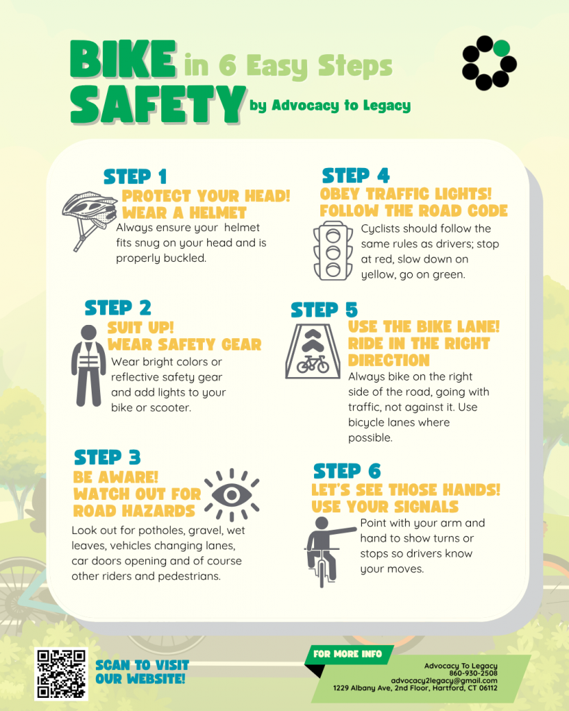 BIKE SAFETY TIPS - 6 STEPS